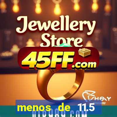 menos de 11.5 escanteios o que significa
